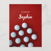 ゴルフクラブアートゴルフコーチ名 ポストカード (正面)