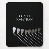 ゴルフクラブアートゴルフコーチ名 マウスパッド (正面)