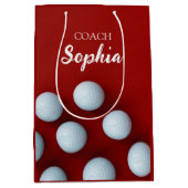 ゴルフクラブアートゴルフコーチ名 ミディアムペーパーバッグ (正面)