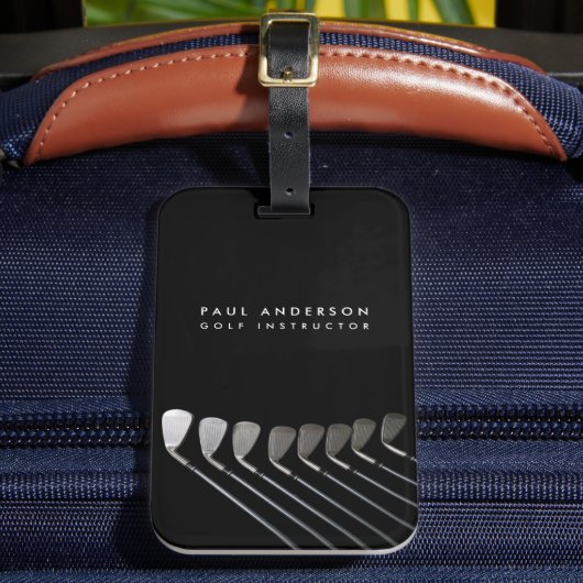ゴルフクラブアートゴルフコーチ名 ラゲッジタグ (正面インサイチュ2)