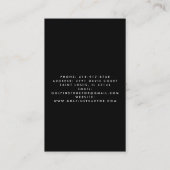 ゴルフクラブアートゴルフコーチ名 名刺 (裏面)