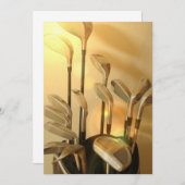 ゴルフクラブインバッグ招待状 招待状 (正面/裏面)