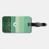 ゴルフクラブグリーン付きゴルファーエレガントー ラゲッジタグ (裏面横)