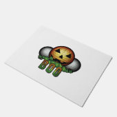 ゴルフクラブコースハロウィンゴルファー退職祝い ドアマット (アングル)