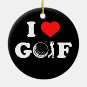 ゴルフクラブゴルファー好き  セラミックオーナメント (裏面)