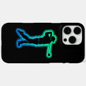 ゴルフクラブゴルファー子供たち男の子ゴルフ Case-Mate iPhoneケース (裏面 (横))