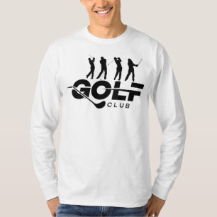 ゴルフクラブゴルフタイポグラフィ Tシャツ