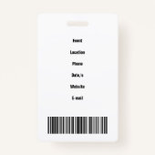 ゴルフクラブスペシャルトーナメントカスタムイベントパス バッジ (裏面)