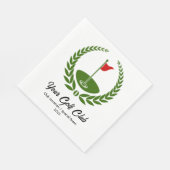 ゴルフクラブパーティーランチョンナプキンロケーション&デート スタンダードランチョンナプキン (角)