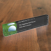 ゴルフクラブプロフェッショナルエグゼクティブ デスクネームプレート (側面)