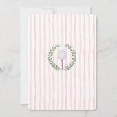 ゴルフクラブベビーシャワー招待状 招待状 (裏面)