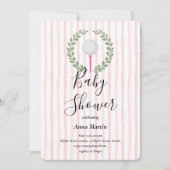 ゴルフクラブベビーシャワー招待状 招待状 (正面)