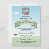 ゴルフクラブメンズリーグのトーナメントロゴ 招待状 (正面)