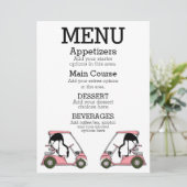 ゴルフクラブランチョンカクテルパーティーメニュー メニュー (スタンド正面)