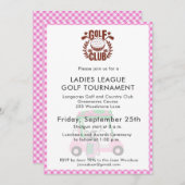 ゴルフクラブレディースリーグトーナメントロゴ 招待状 (正面/裏面)