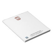 ゴルフクラブロゴとQRコードが無線 ノートパッド (アングル)