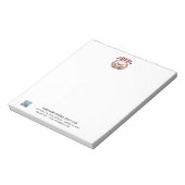 ゴルフクラブロゴとQRコードが無線 ノートパッド (回転)