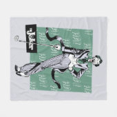 ゴルフクラブ付きジョーカー フリースブランケット (正面(横))