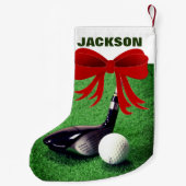ゴルフクラブ及びゴルフボールスモールクリスマスストッキング スモールクリスマスストッキング (裏面)