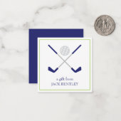 ゴルフクラブ及びボールギフト囲いカード ノートカード (正面/裏面インサイチュ)