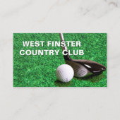 ゴルフクラブ及びボールゴルフプロカントリークラブ 名刺 (正面)