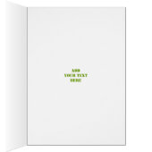 ゴルフクラブ及びボール縦型グリーティングカード (内側 (右))