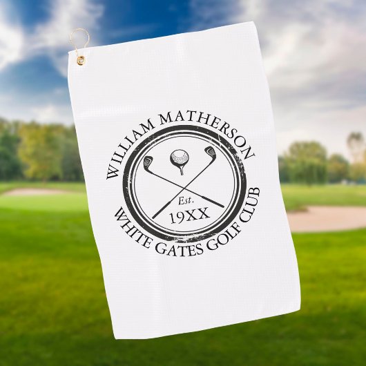 ゴルフクラブ名のオリジナルデザイン ゴルフタオル