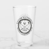 ゴルフクラブ名のカスタマイズされたゴルフ タンブラーグラス (裏面)