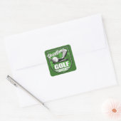 ゴルフクラブ名プロゴルファーパーソナライズされた選手 スクエアシール (封筒)