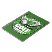 ゴルフクラブ名プロゴルファーパーソナライズされた選手 ノートブック (左側)