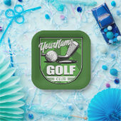 ゴルフクラブ名プロゴルファーパーソナライズされた選手 ペーパープレート (パーティー)