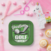 ゴルフクラブ名プロゴルファーパーソナライズされた選手 ペーパープレート (パーティー)