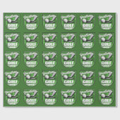 ゴルフクラブ名プロゴルファーパーソナライズされた選手 ラッピングペーパー (フラット)