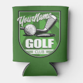 ゴルフクラブ名プロゴルファーパーソナライズされた選手 缶クーラー (正面)