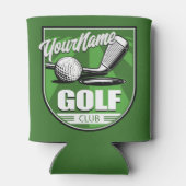 ゴルフクラブ名プロゴルファーパーソナライズされた選手 缶クーラー (裏面)