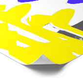 ゴルフクラブ抽象芸術-オリジナルゴルフアートプリント ポスター (角)