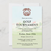 ゴルフクラブ法人大会ロゴ 招待状 (正面)