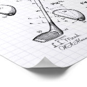 ゴルフクラブ1910パテントアート – 並んだピーパー ポスター (角)