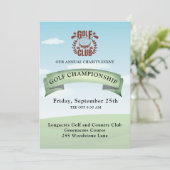 ゴルフクラブ チャリティー大会 ロゴ写真 招待状 (スタンド正面)