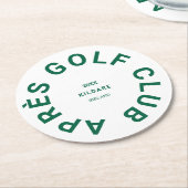 ゴルフクラブ フォレストグリーン ゴルファーズ ソーシャル クレスト ラウンドペーパーコースター (アングル)