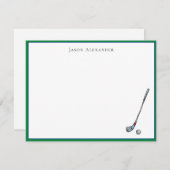 ゴルフクラブ&ボールパーソナライズフラット サンキューカード (正面/裏面)