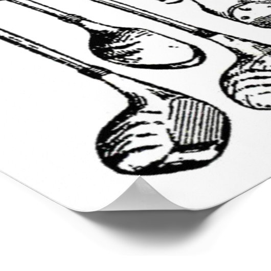 ゴルフクラブ ポスター (角)