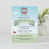 ゴルフクラブ メンズリーグ トーナメントロゴ 招待状 (スタンド正面)