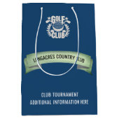 ゴルフクラブ/企業ゴルフトーナメントロゴイベント景品 ミディアムペーパーバッグ (正面)
