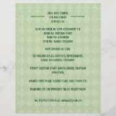 ゴルフクラブ/企業主催ゴルフ大会の広告 チラシ (裏面)