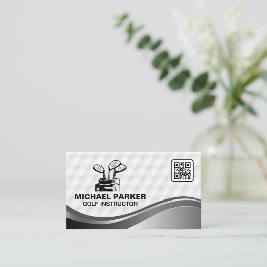 ゴルフクラブ | QRコード 名刺 (スタンド正面)