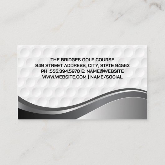 ゴルフクラブ | QRコード 名刺 (裏面)