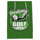 ゴルフクラブNAME プロゴルファー選手 パーソナライズド ミディアムペーパーバッグ (裏面)