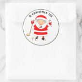 ゴルフクリスマクラシックスのラウンドステッカー ラウンドシール (バッグ)