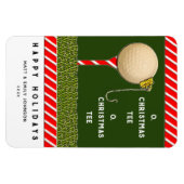 ゴルフクリスマスのプレゼントのアイディア マグネット (横)